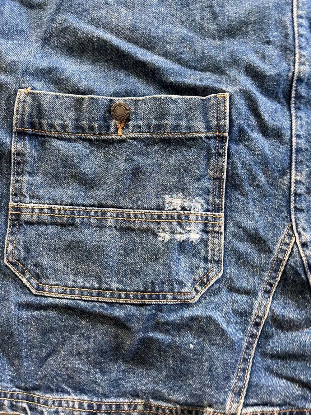 We The Free Blue Denim overalls dress - Picture 6 of 8